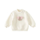 Kids Girl's Cartoon Design Warm Casual Sweatshirt childrensterritory