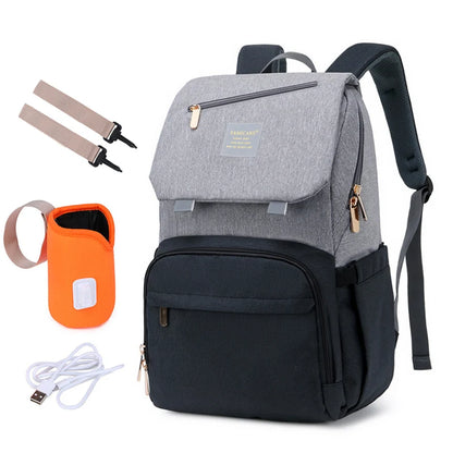Waterproof Maternity Backpack with USB, Rechargeable Holder