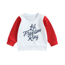 Kids Boys Girls Letters Print Long Sleeve Sweatshirt Tops