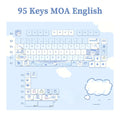 Dessert Cat Theme 95 Keycaps Kit for Mechanical Keyboard childrensterritory
