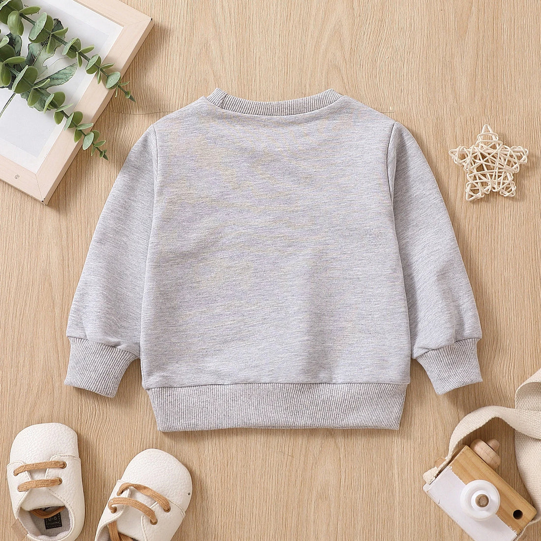 Baby Boy/Girl Letter Print Long Sleeve Sweatshirt