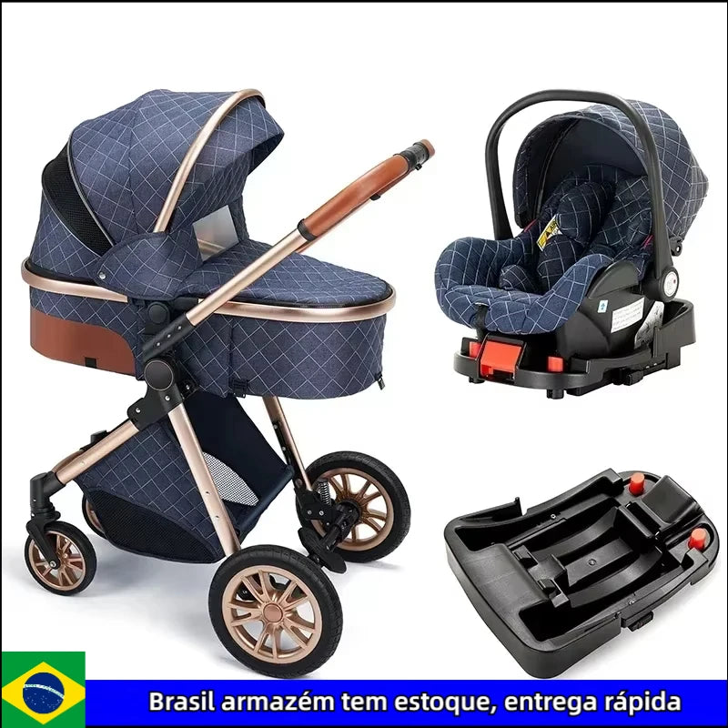 High Landscape Royal Folding 3-in-1 Baby Stroller