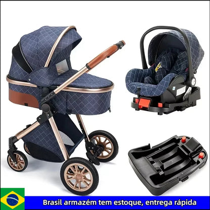 High Landscape Royal Folding 3-in-1 Baby Stroller