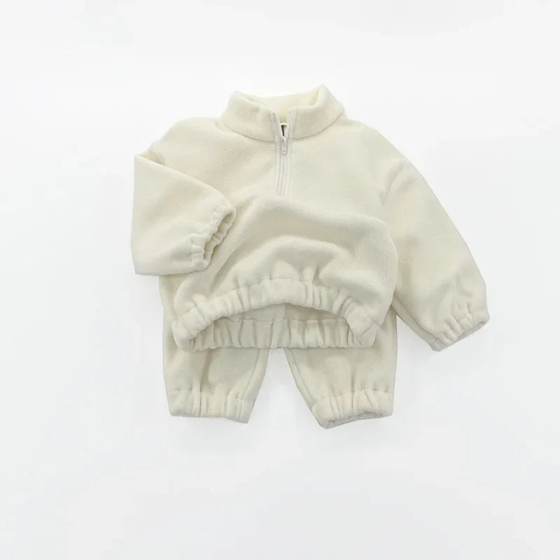 Kids' Long-Sleeved Winter Hooded  Clothing Set