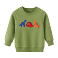 Cartoon Animal Print Long Sleeve Kids Boys Sweatshirts childrensterritory