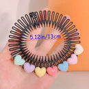 Cute 3Pcs Colorful Broken Headband Hair Clips for Girls childrensterritory