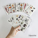 Cute Funny 10Pcs Luminous Halloween Tattoo Stickers childrensterritory