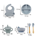 Baby 6/8-piece Silicone Tableware Set