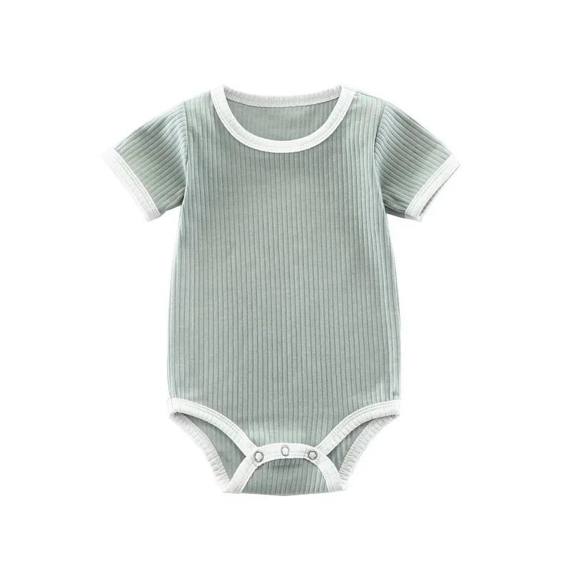 Short Sleeve Baby Unisex Cotton Romper
