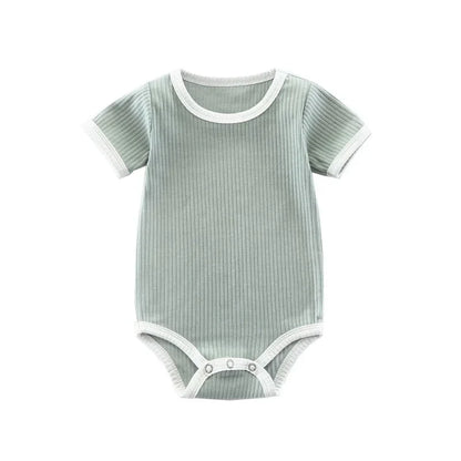 Short Sleeve Baby Unisex Cotton Romper