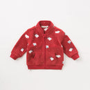 Kids Lovely Print Polar Fleece Winter Coats childrensterritory
