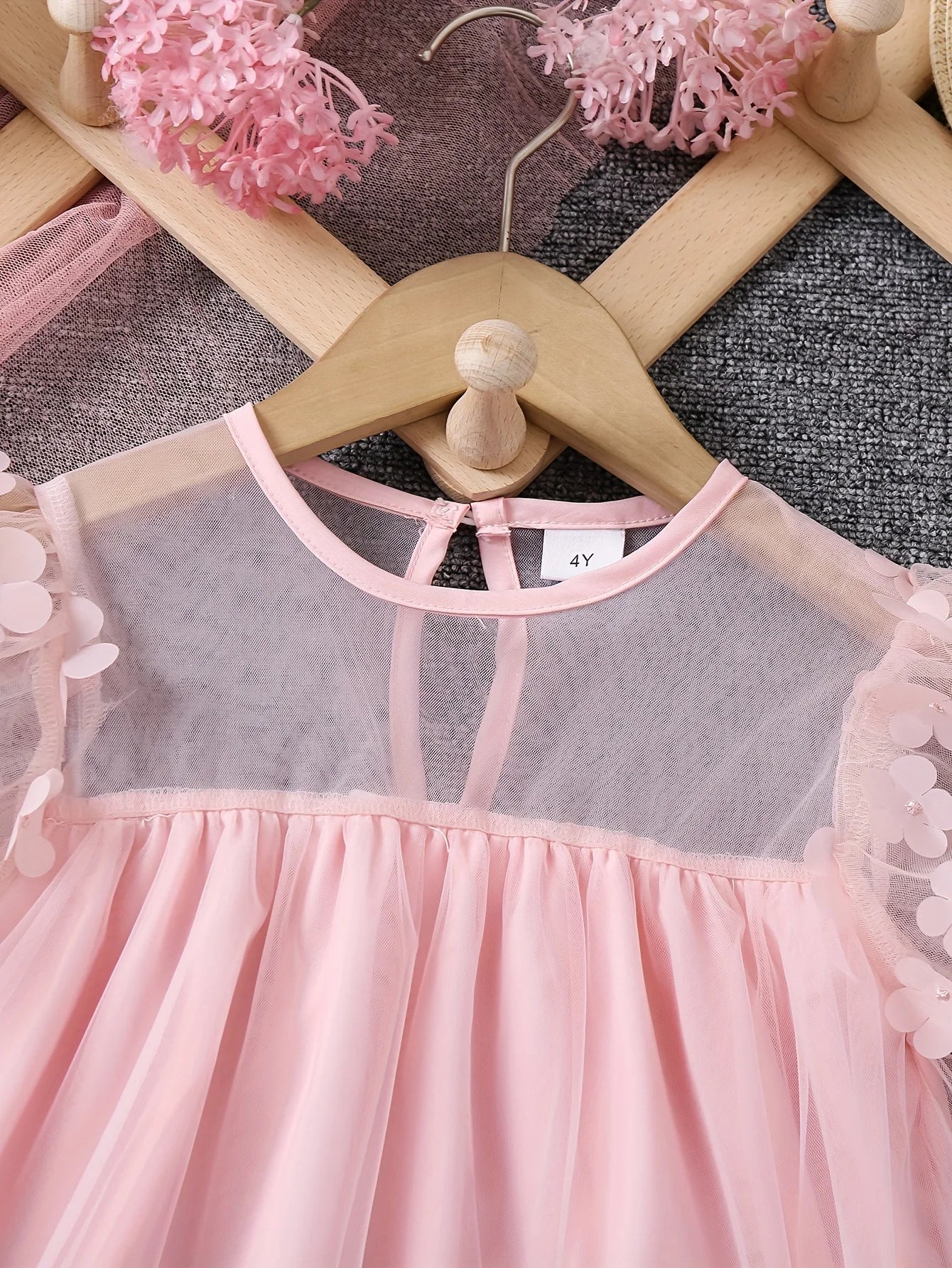 Flower Design Cute Summer Princess Dresses for Girls