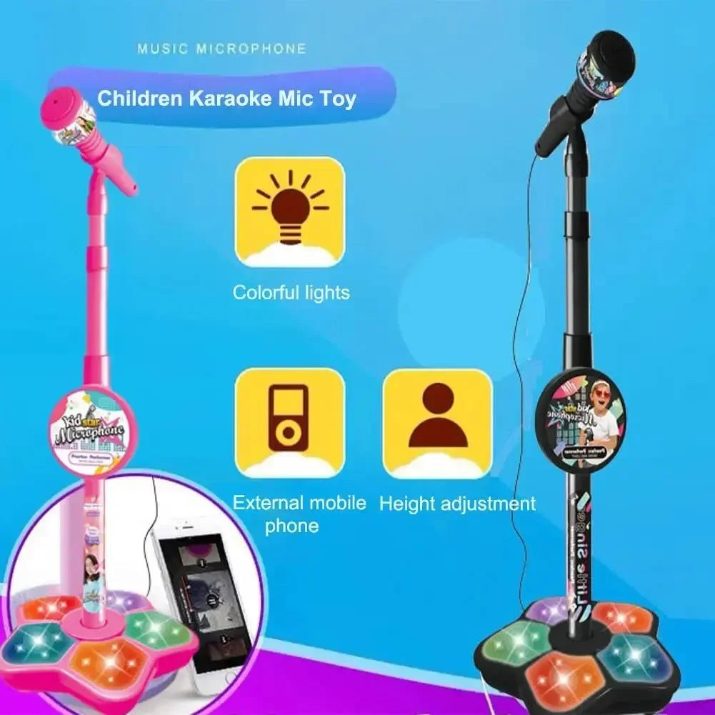 Karaoke Song Microphone with Stand for Kids Birthday Gift childrensterritory