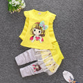 Baby Girls Cute Cartoon Print Sweatshirts + Pants Tracksuit Sets childrensterritory