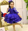 Puffy Tulle with Bow Short Flower Girl Dresses for Birthday
