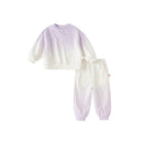Kids Girls Boys Gradient Color Sports Suits Set for Spring childrensterritory
