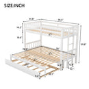 High-quality Twin Over Twin Pull-out Bunk Bed with Trundle childrensterritory