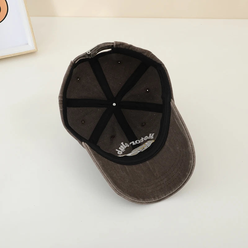Motor Club Letter Embroidered Outdoor Kids Caps for Summer childrensterritory