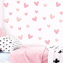 Waterproof Soft Pink Removable Heart Shape Wall Stickers childrensterritory
