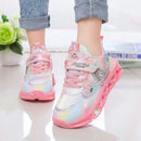 Kids Cartoon Mermaid Design Sports Shoes with Lights childrensterritory
