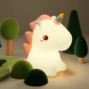 Cute Unicorn Design Silicone LED Night Light For Kids Room childrensterritory
