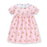 Girls Short Sleeves Rabbit Cartoon Print Summer Dresses childrensterritory
