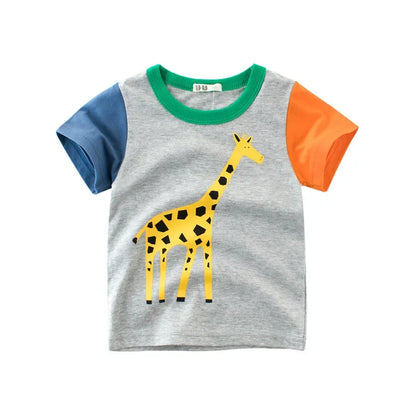Cartoon Design Soft Cotton Summer Tees/T-shirts for Kids childrensterritory