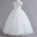 Luxury Sequins Design Long Bridesmaid Princess Dresses For Kids childrensterritory