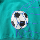 Boys Long-sleeved Football Printed Autumn T-Shirt childrensterritory