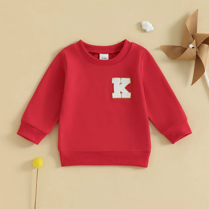 Kids Round Neck Long Sleeves Stylish Winter Sweatshirt