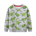 Kids Boys Cartoon Dinosaurs Print Cotton Sweatshirts childrensterritory