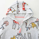 Little Girls Unicorns Design Cotton Hoodies for Autumn childrensterritory