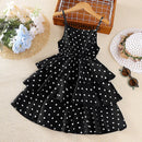 Kids Girls Polka Dot Stylish Summer Holiday Dresses childrensterritory