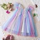 Baby Girls Ruffles Lace Design Birthday Party Princess Dresses