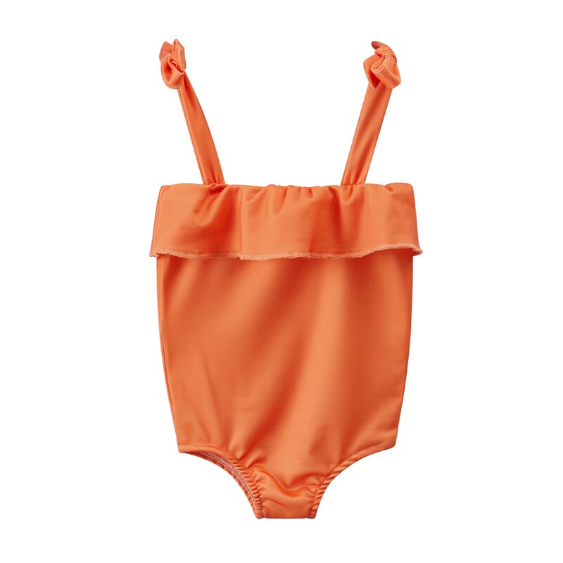 Kids/Baby Girls Floral Sleeveless Ruffle Swim Suit childrensterritory