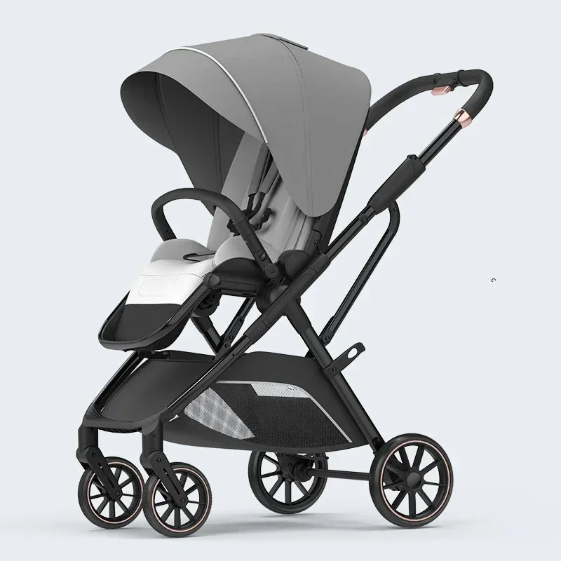 Four-wheeled High-view Portable Baby Stroller childrensterritory