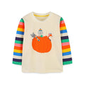 Kids Boys Cartoon Pumpkin Design Cotton T-shirt childrensterritory