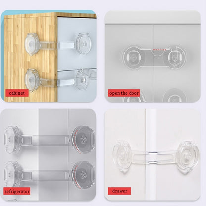 Anti-opening 3/5 Pieces Baby Cabinet Locks Protection Buckle childrensterritory