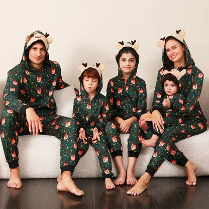 Warm Snowman Print Christmas Matching Pajamas for Family