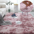 Soft Furry Rainbow Rugs for Kids Bedroom Decor