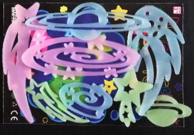 Glow in the dark Cartoon Butterfly Stars Wall Decals childrensterritory