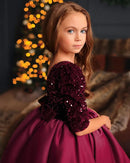 Baby/Kids Girls Glitter Black Princess Birthday Dress
