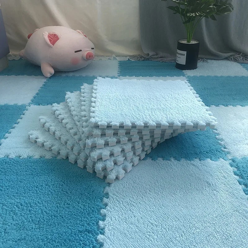 Soft Plush Kids Interlock Floor Mats, 30*30 CM childrensterritory