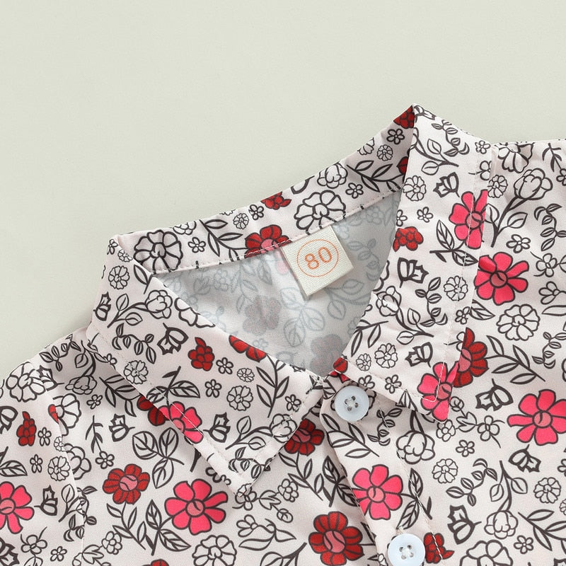 Baby/Kids Boys Floral Shirt and Short Clothing Set childrensterritory