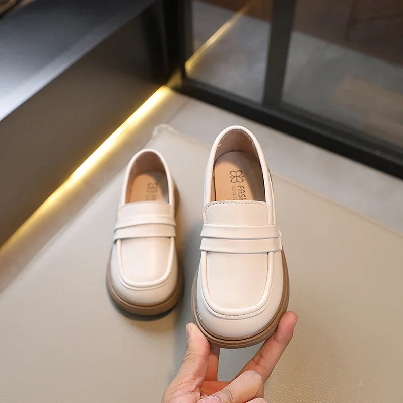 Kids Girls/Boys Round-toe Leather Shoes for Party childrensterritory