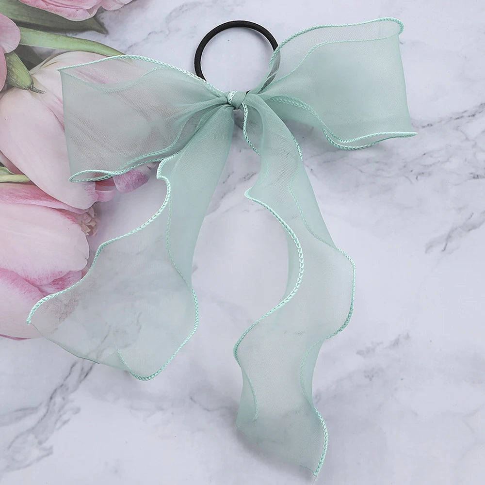 Lace Hair Rope Girls Streamer Elastic Hair Bands