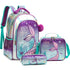 Sequin Mermaid Design Backpack with Lunch Box Set for Kids childrensterritory