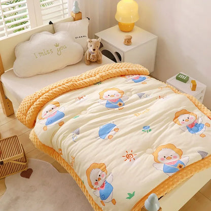 Soft Breathable Warm Baby Thick Quilted Blanket