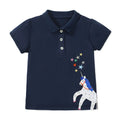 Kids Girls Cartoon Unicorn Design Cotton T-Shirts childrensterritory