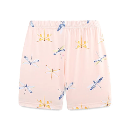 Dragonfly Cartoon Print Summer Clothing Sets for Girls childrensterritory